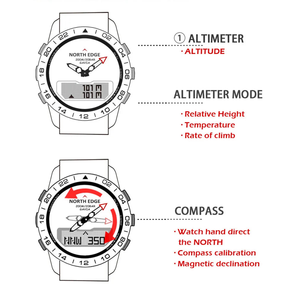 NORTH EDGE Dive Watch 200m
