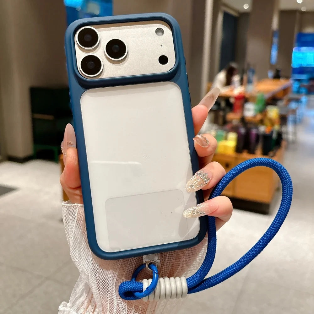 Crystal Clear Camera Button Case
