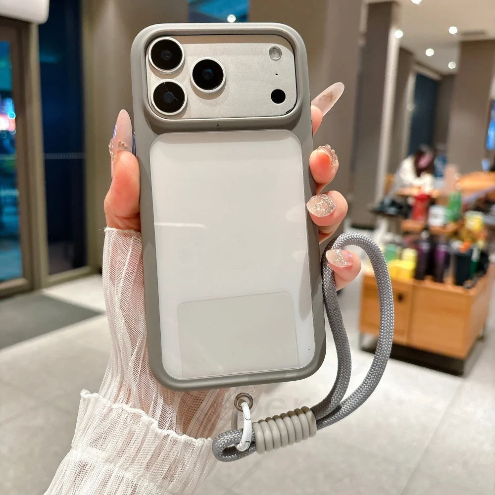 Crystal Clear Camera Button Case