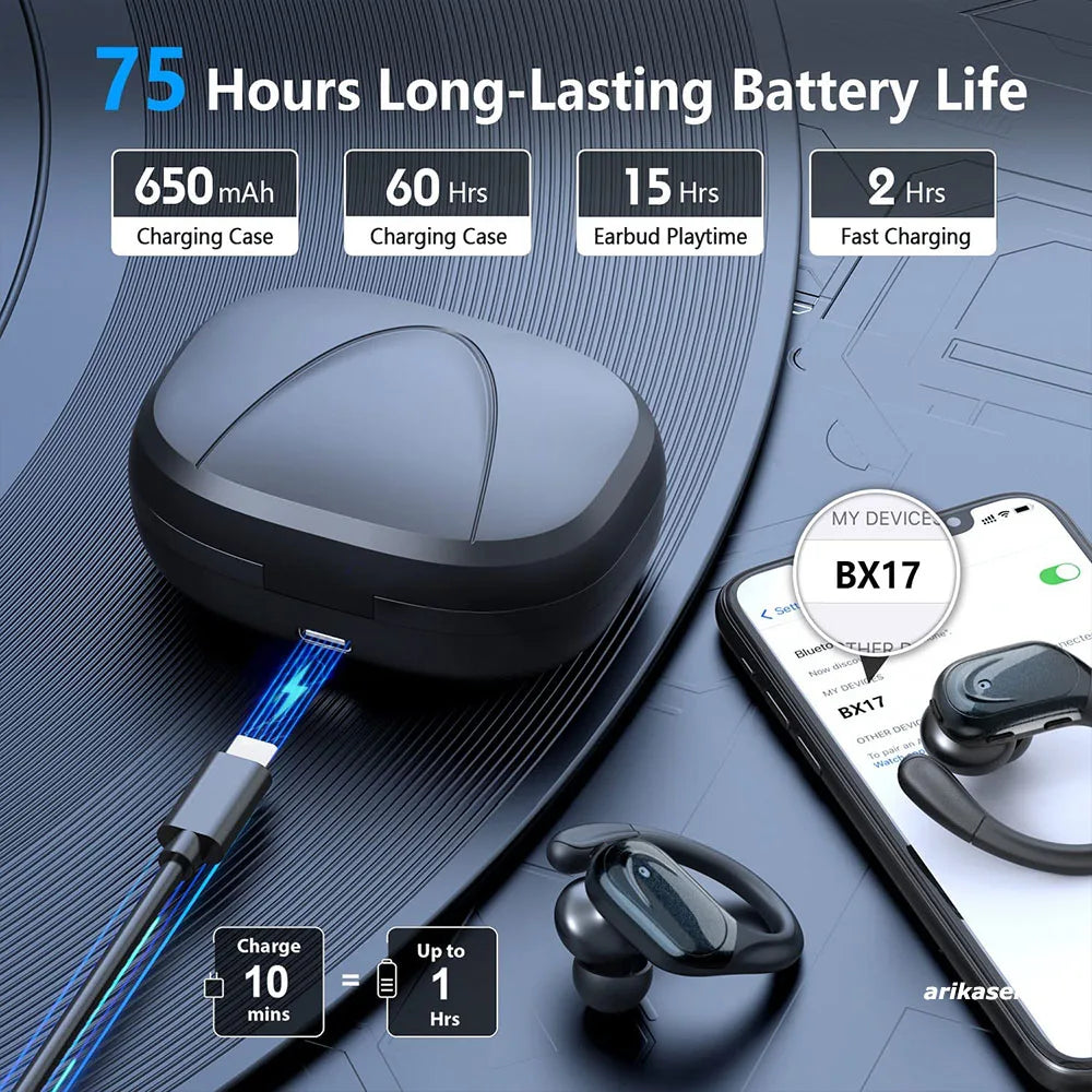Wireless Sport Earbuds 75H