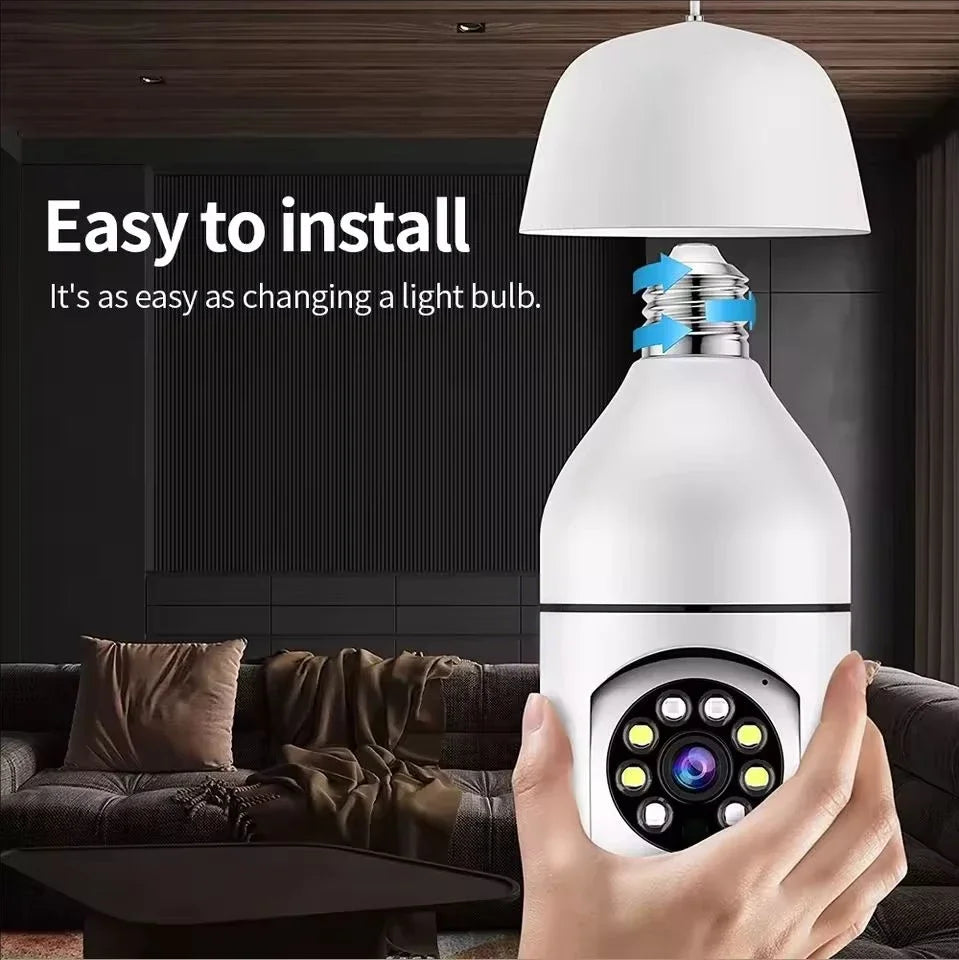 E27 WiFi Bulb Socket Security Camera