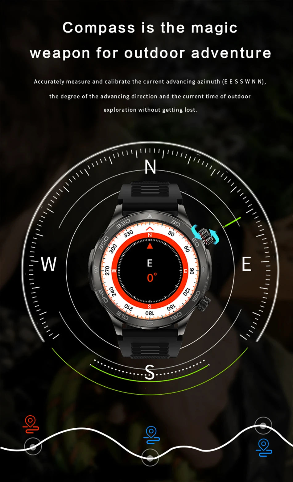 GPS Smart Watch AMOLED Screen