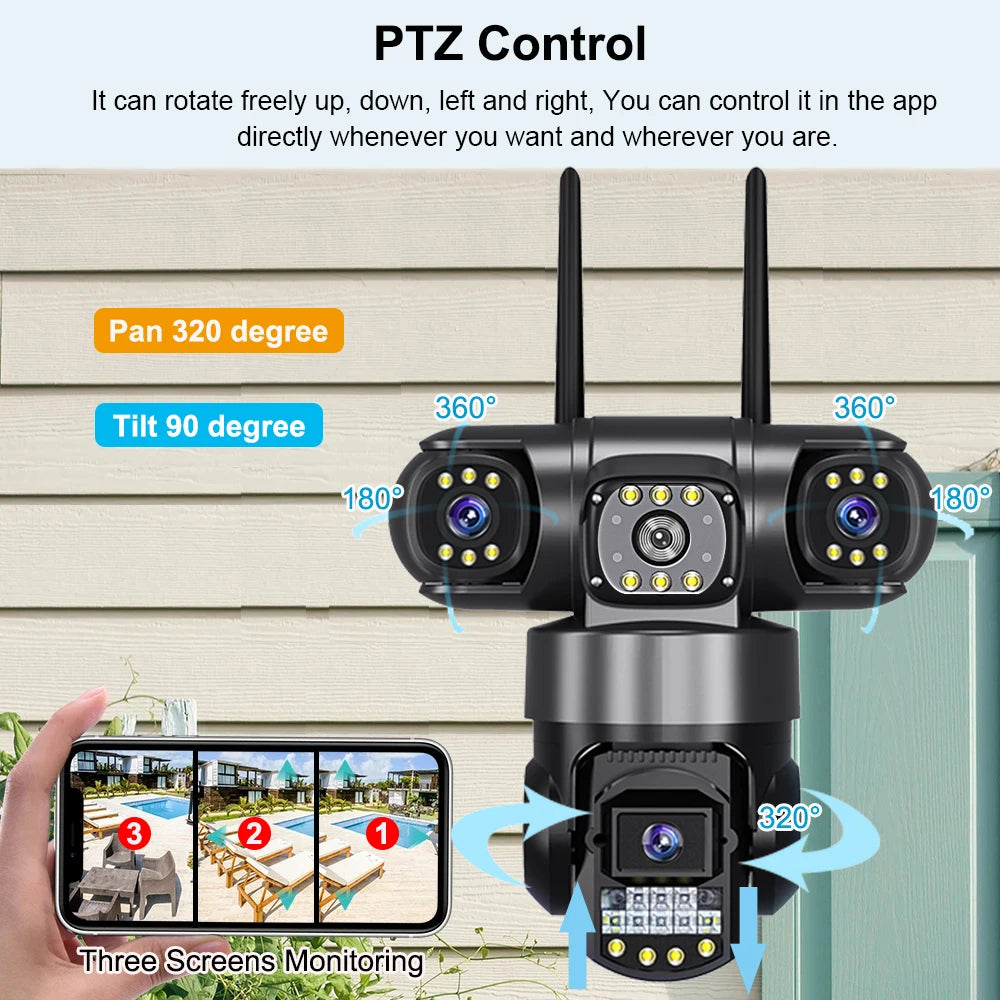 V380 Pro 6K Triple Lens Camera