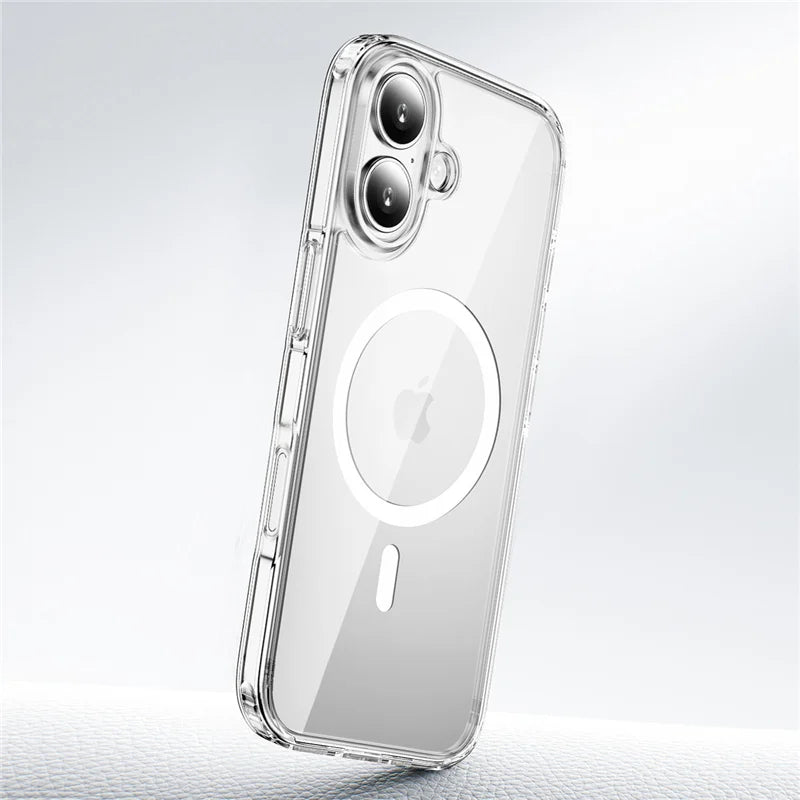 New Clear For MagSafe Case for iPhone 17 17 Air 17Pro 17 Pro Max Shockproof Wireless Charging Cover With Magnetic Feature
