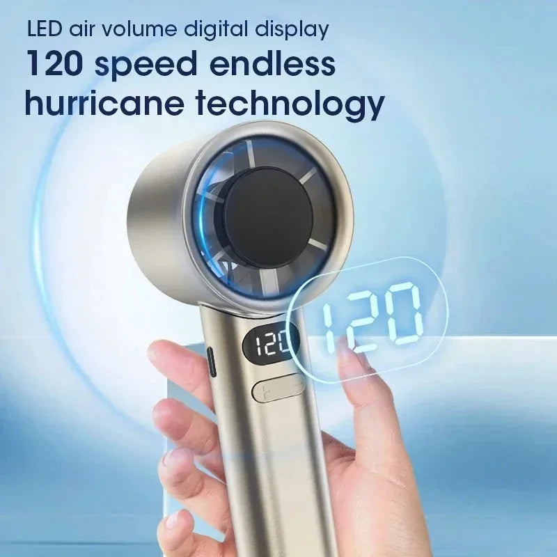 Mini Handheld Fan 4 Speeds Adjustment
