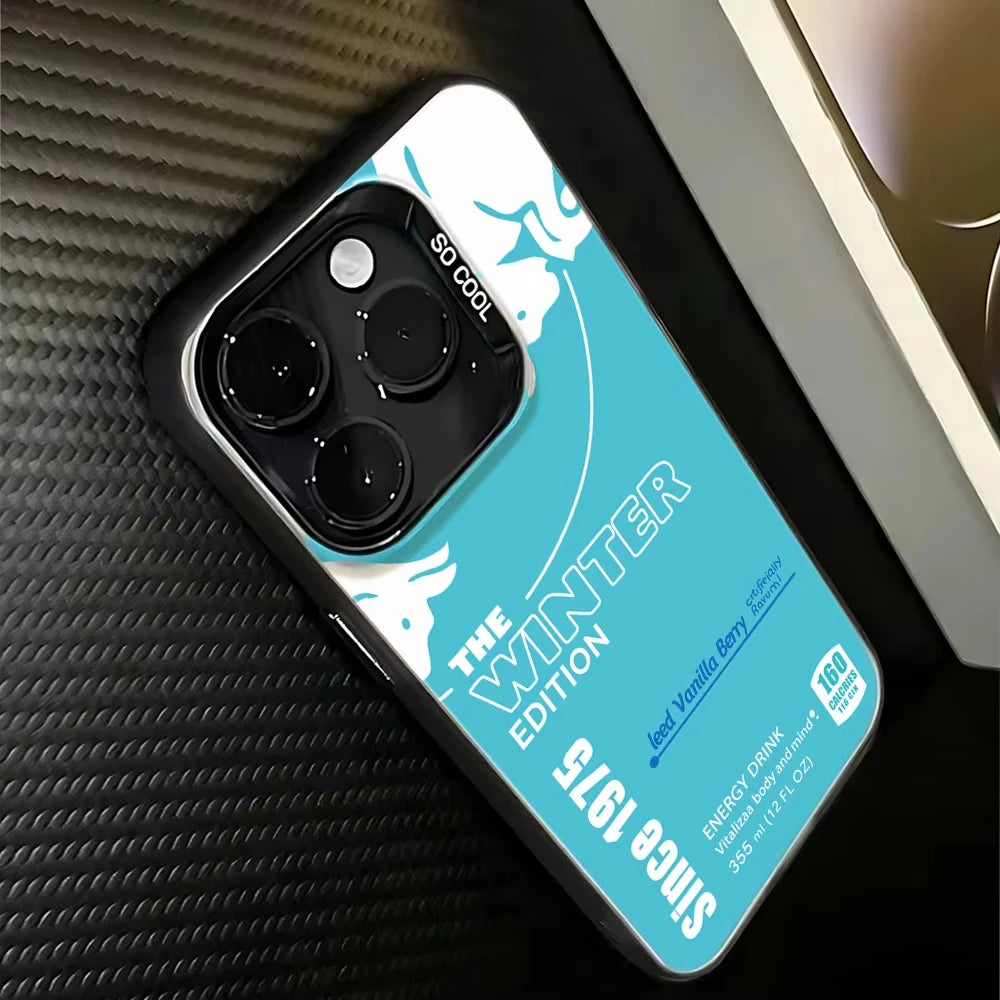 Luxury Phone Case For iPhone 16e 16 Pro Max 15 14 Plus 13 12 Mini 11 Pro Shockproof Silicone Fashion R-Reds B-Bulles Back Cover