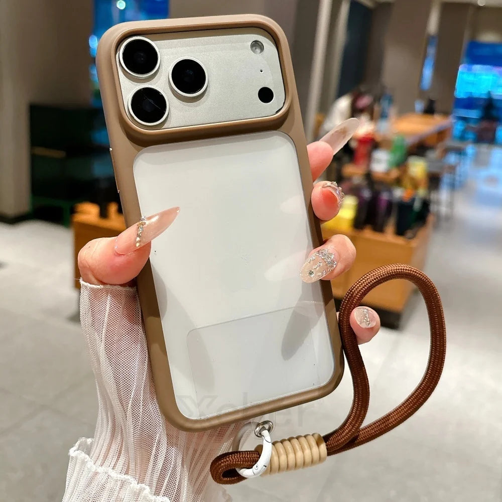 Crystal Clear Camera Button Case