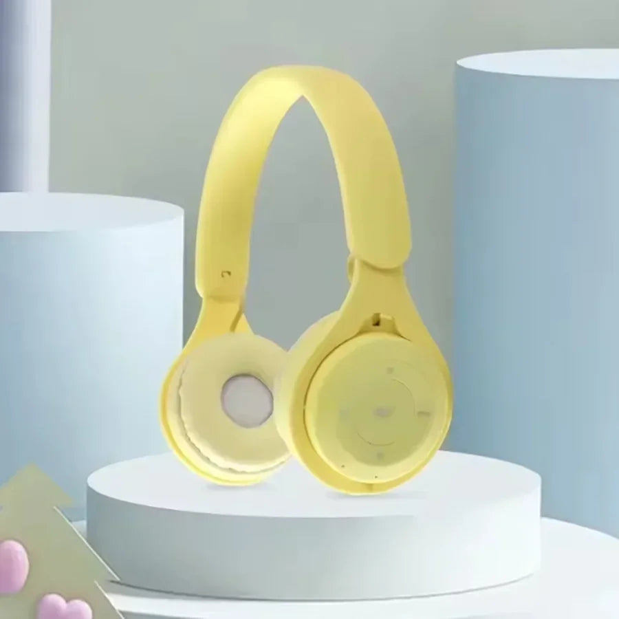 Macarone Wireless Bluetooth Headphones With Microphone Sound Insulation Gaming Earphone Hifi Bass Earbuds Blutooth5.3 Hedset