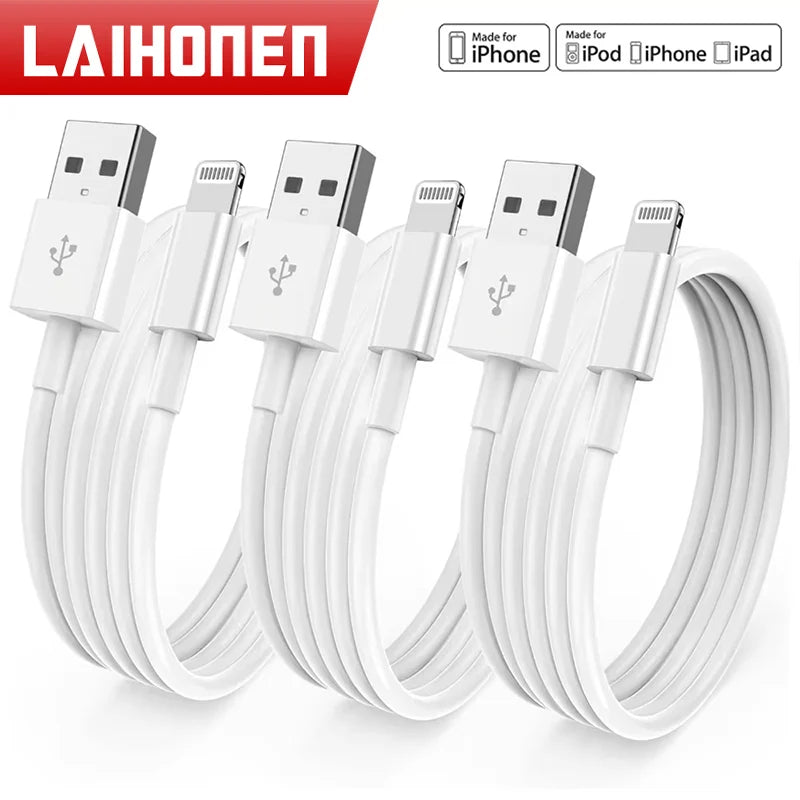 3pcs 1pc for iPhone charger cable lightning data cable original  MFi certified USB A charging cable suitable for iPhone 13 12 1
