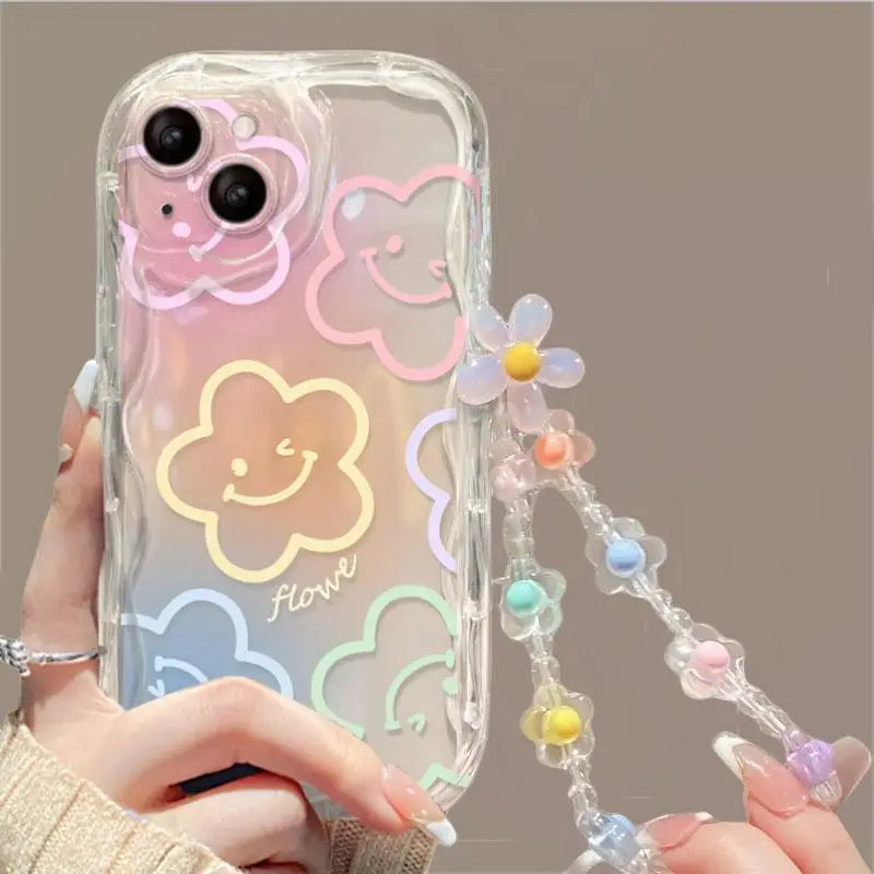 Flower Bracelet Wrist Chain Case
