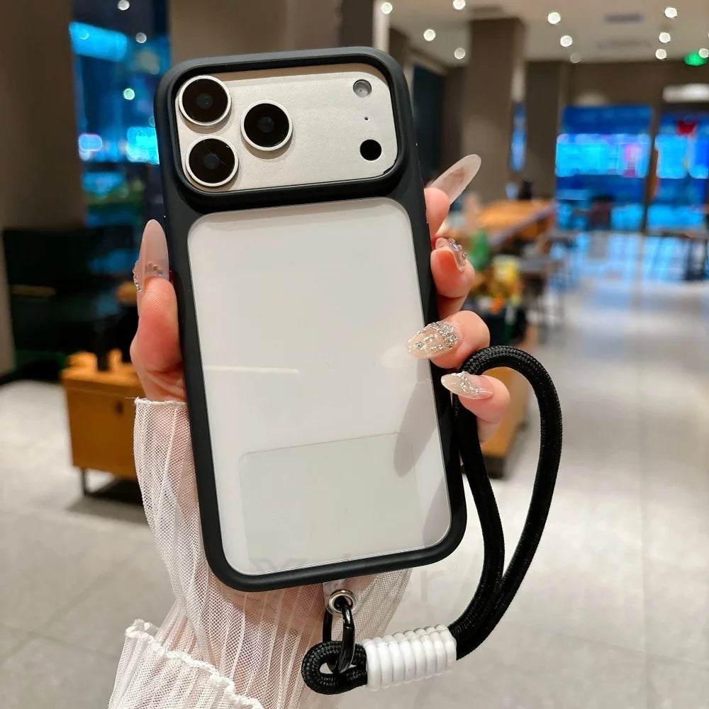 Crystal Clear Camera Button Case