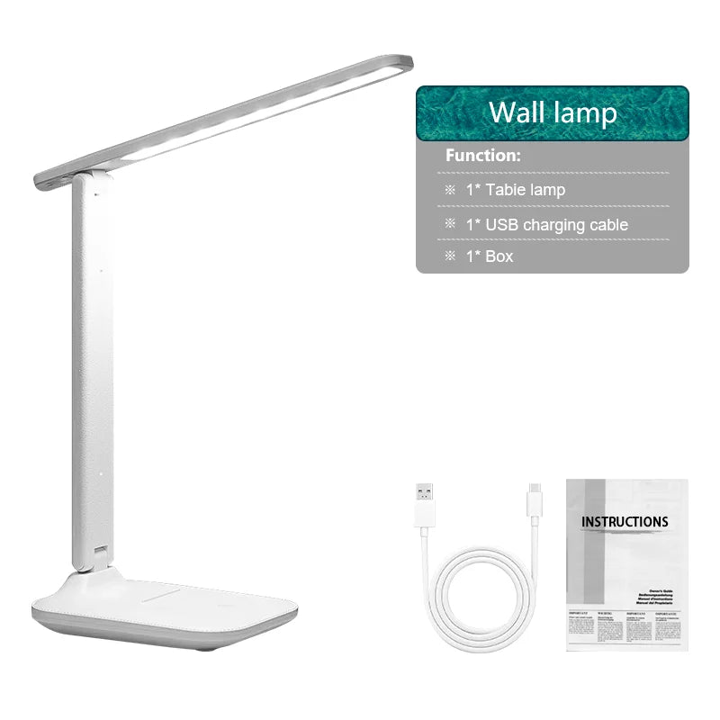 Double Head Desk Lamp with Fan