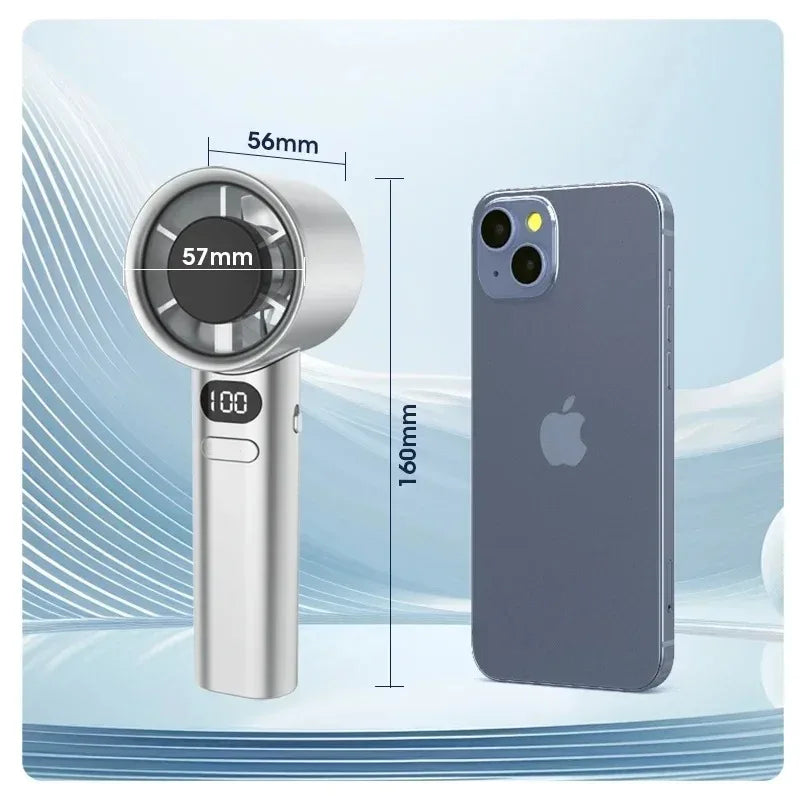 Mini Handheld Fan 4 Speeds Adjustment