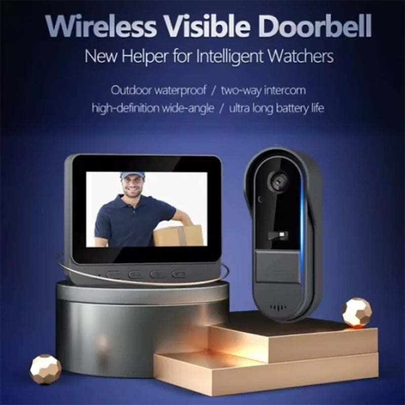 Wireless Video Doorbell 4.3"