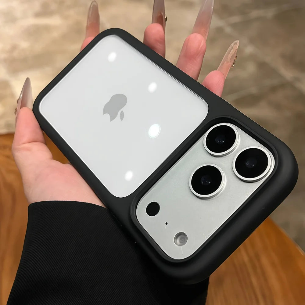 Crystal Clear Camera Button Case