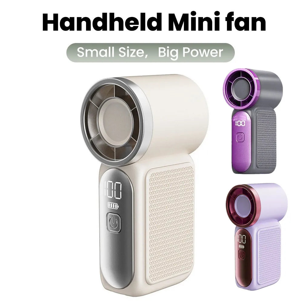 Portable Handheld Mini Fan 5 Speed Adjustment
