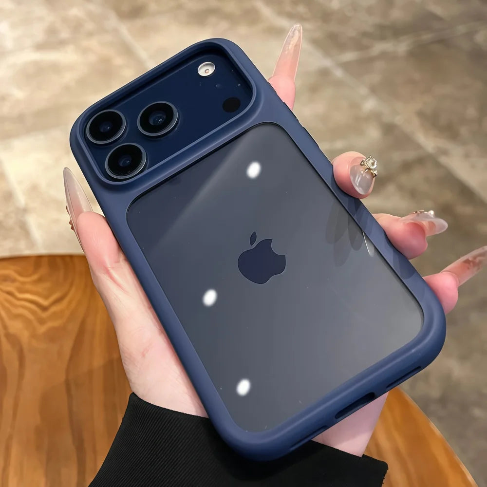 Crystal Clear Camera Button Case