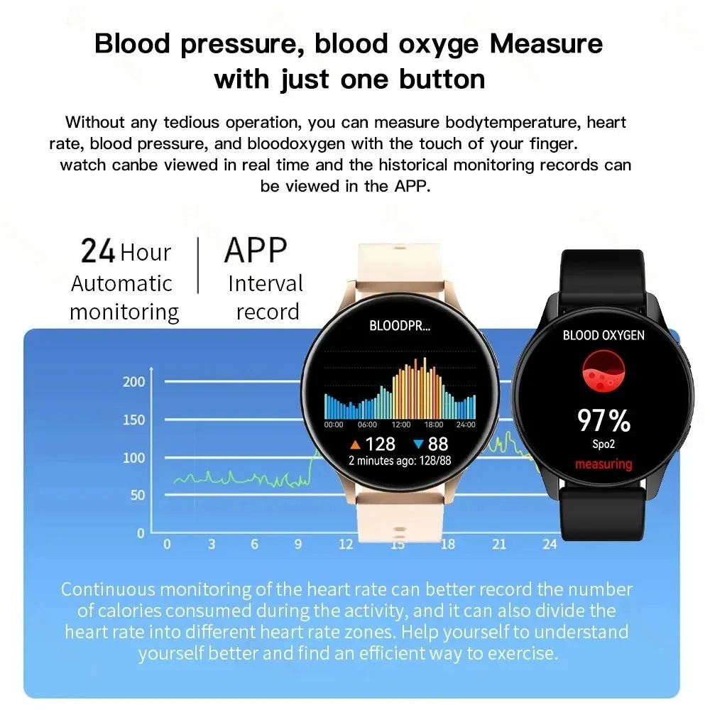 LIGE Wireless Charging Smartwatch