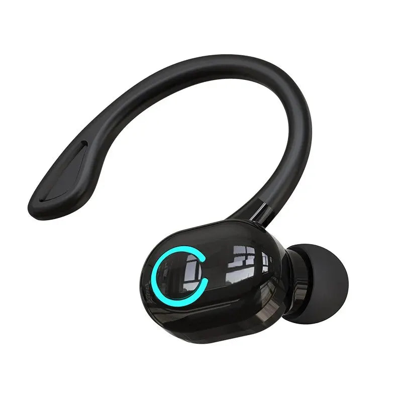 Bluetooth 5.2 Wireless Headset Single Ear-Hook Earplugs Ultra Long Battery Life Business Earphone Mobile Phone Headphone Earbuds