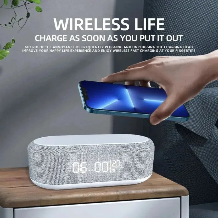 Alarm Clock Wireless Charger Lamp