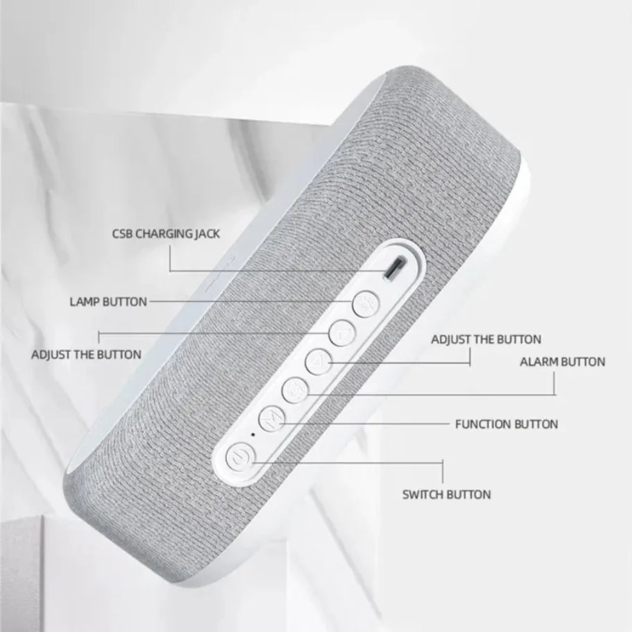 Alarm Clock Wireless Charger Lamp