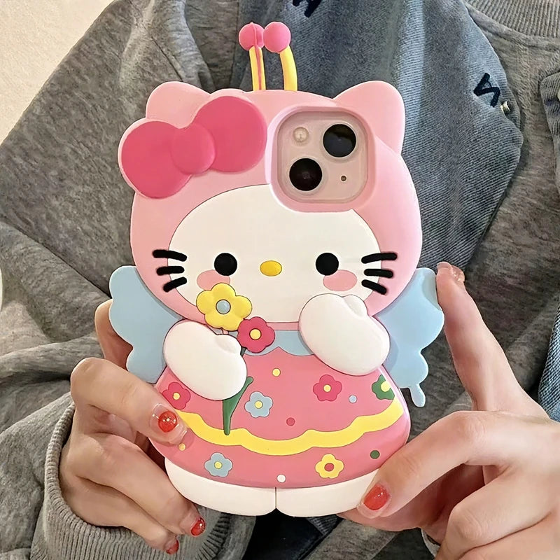 3D Cartoon Butterfly Phone Case