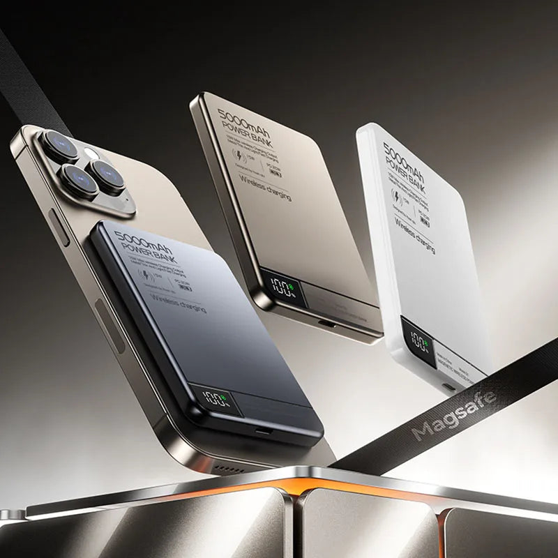 5000/10000mAh Magnetic Wireless Power Bank PD20W USB TYPE C Fast Charging for Magsafe Powerbank iPhone 16 15 14 13 12 11 PRO MAX