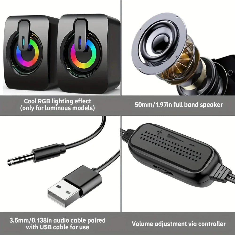 HIFI PC Sound Box LED