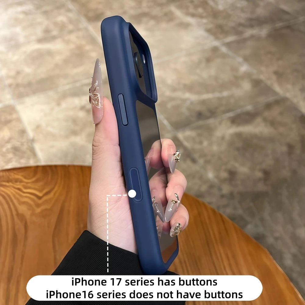 Crystal Clear Camera Button Case