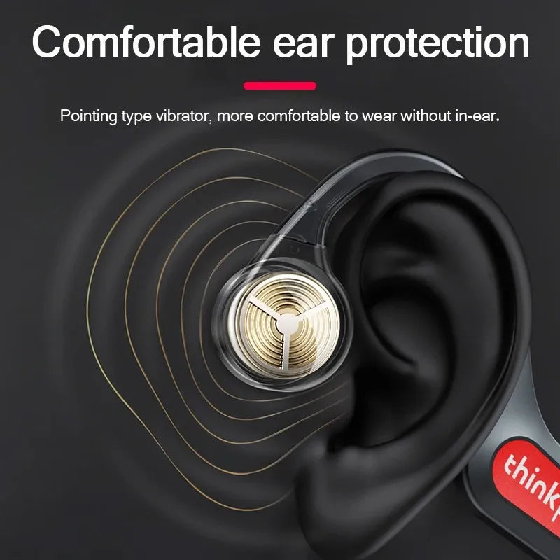 Choice Lenovo X3 Pro TWS Bluetooth V5.3 Wireless Bone Conduction Earphone IP56 Waterproof Earbuds Music Sports Headset For Run