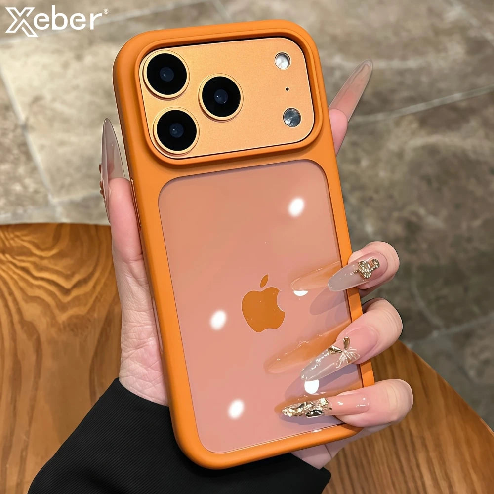 Crystal Clear Camera Button Case