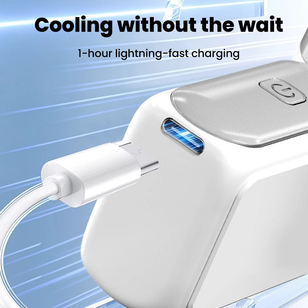 Portable Handheld Mini Fan 5 Speed Adjustment