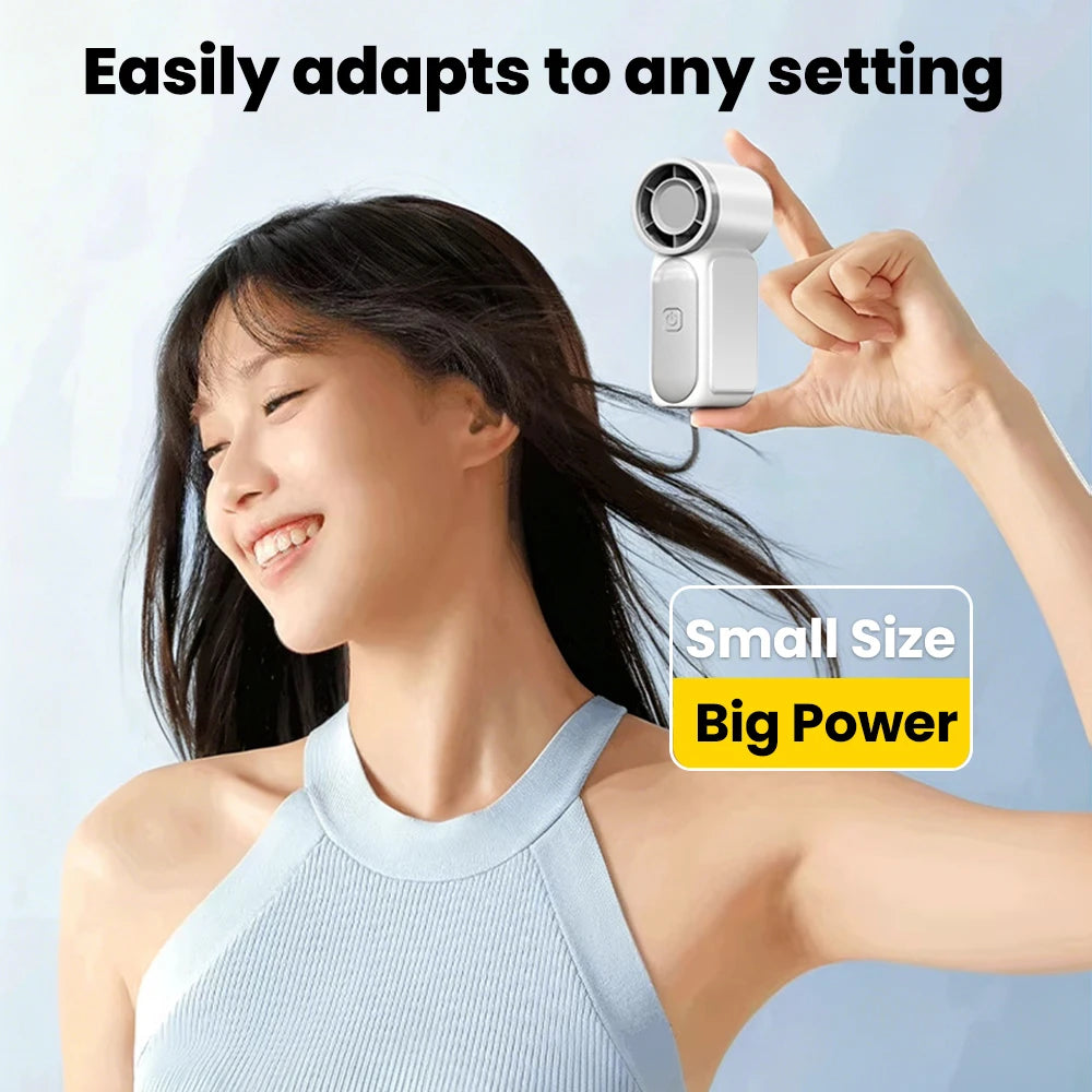 Portable Handheld Mini Fan 5 Speed Adjustment