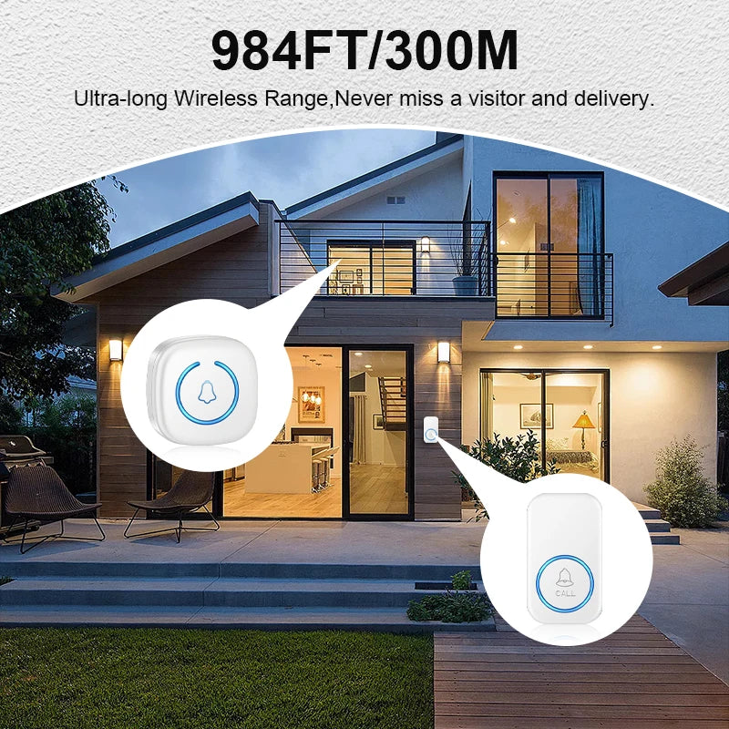 Wireless Doorbell 300M
