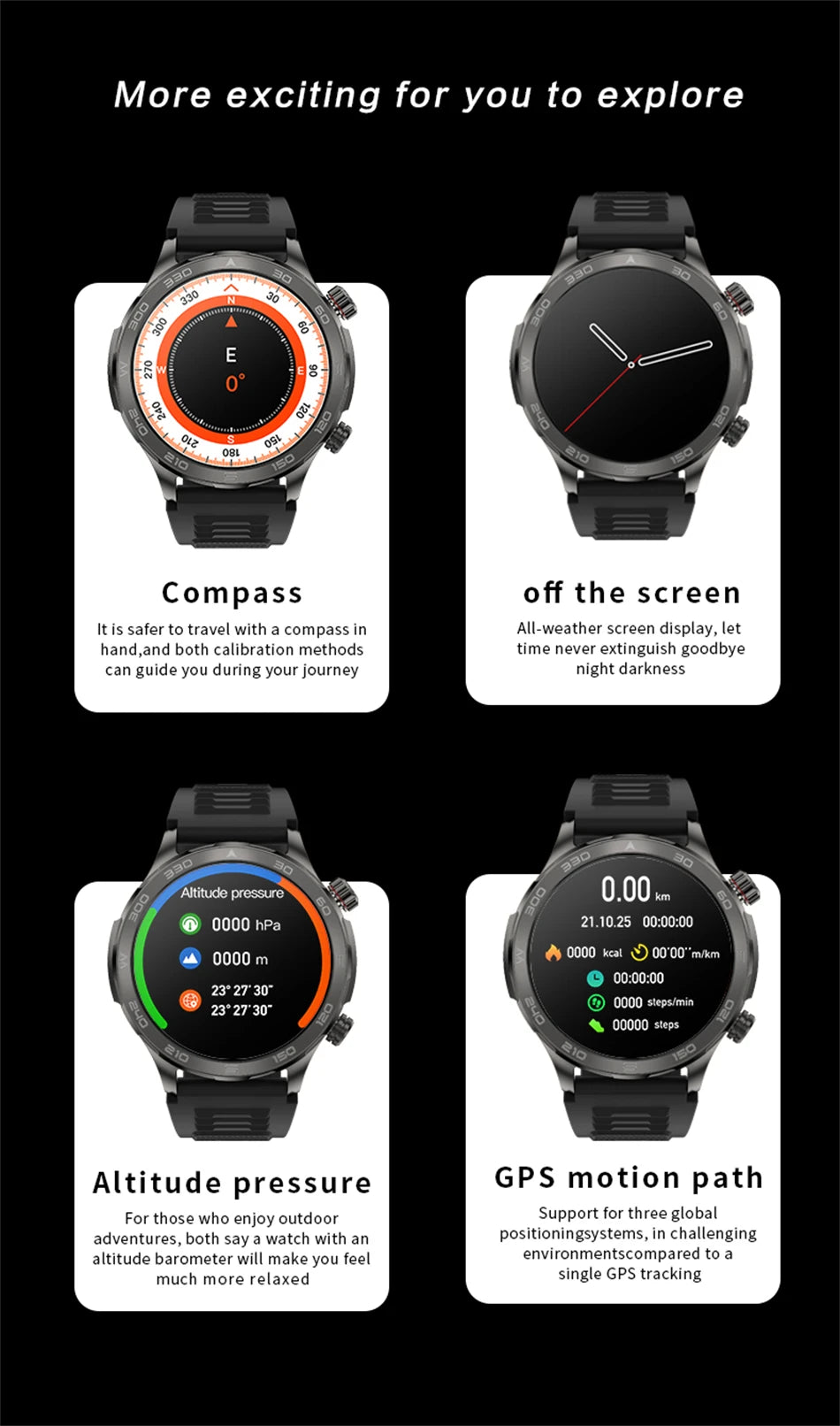 GPS Smart Watch AMOLED Screen