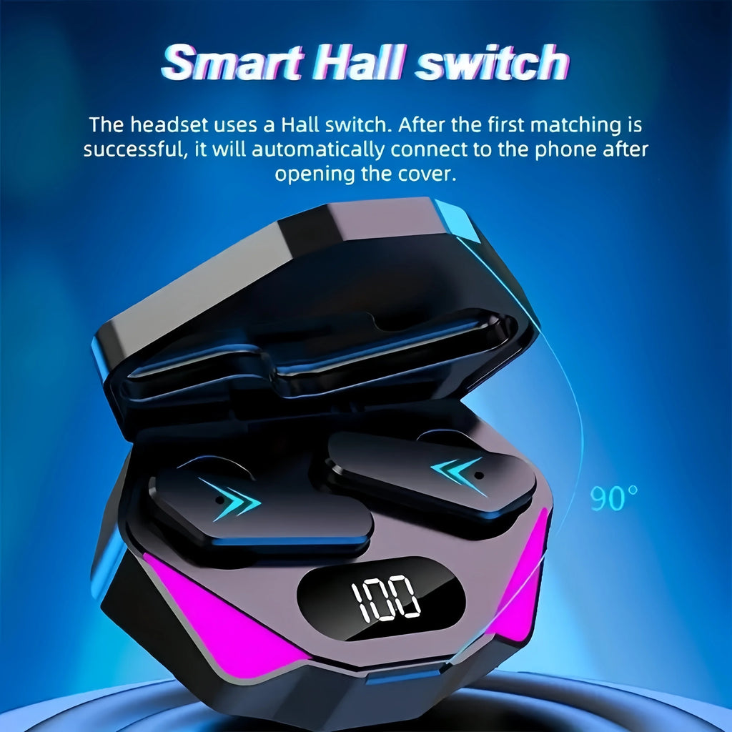X15 LED Display Gaming Earbuds