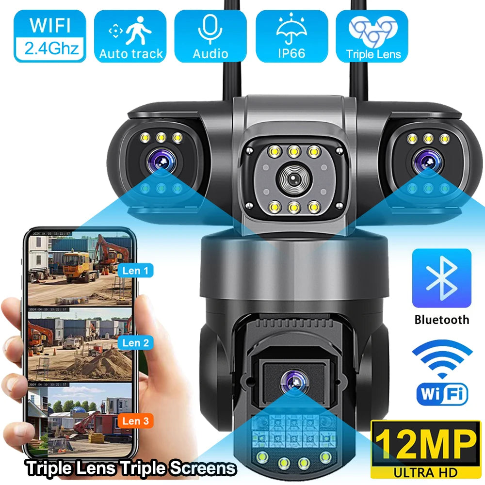 V380 Pro 6K Triple Lens Camera