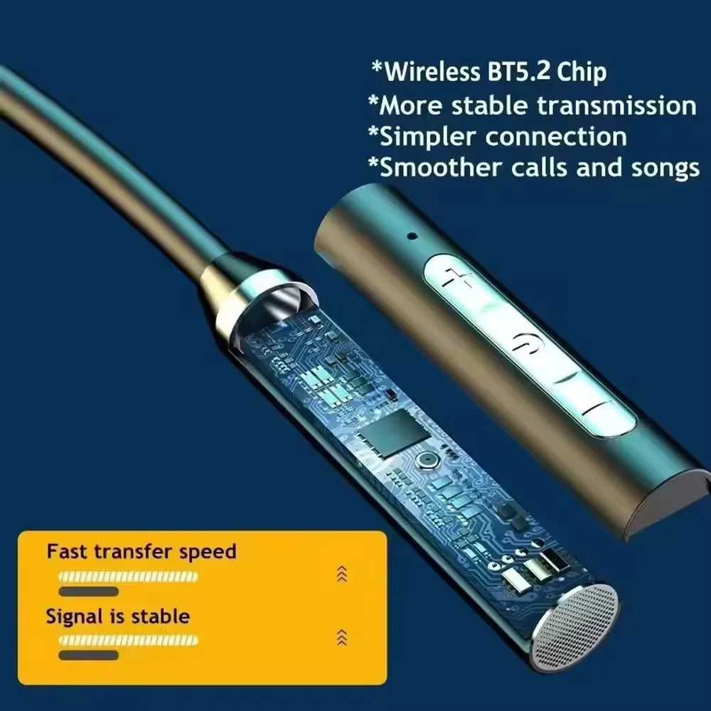 Wireless Neckband LED Earphones