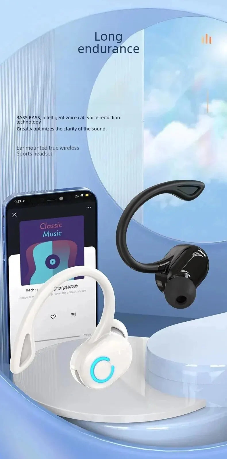 Bluetooth 5.2 Wireless Headset