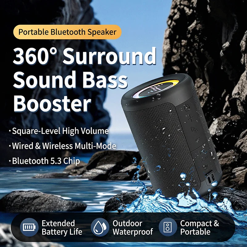 Powerful LED Bluetooth Speaker
