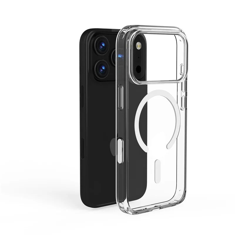 New Clear For MagSafe Case for iPhone 17 17 Air 17Pro 17 Pro Max Shockproof Wireless Charging Cover With Magnetic Feature