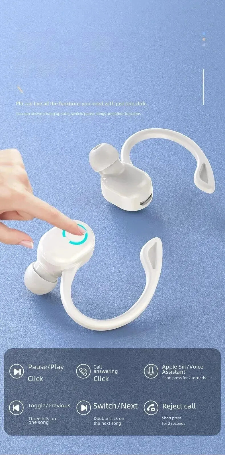 Bluetooth 5.2 Wireless Headset