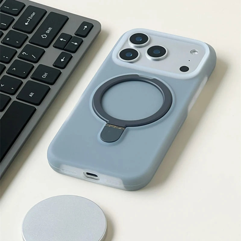 Magnetic Silicone Bracket Phone Case
