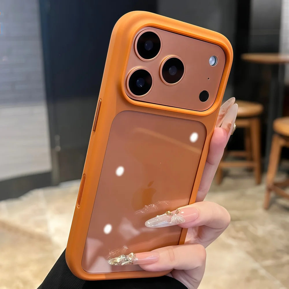 Crystal Clear Camera Button Case
