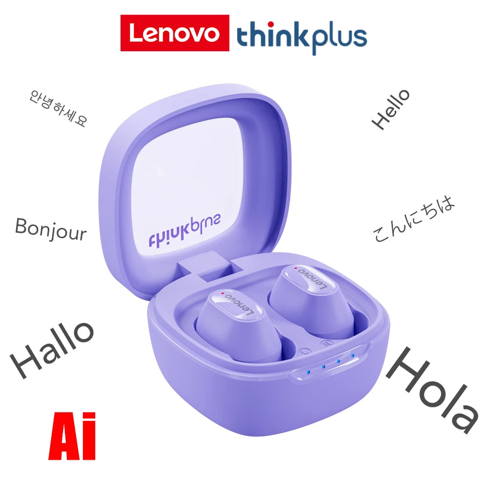 Lenovo XT62 Wireless Earphone Bluetooth Waterproof Touch Control Low Latency HiFi Sport Earbuds APP AI Translator Headset