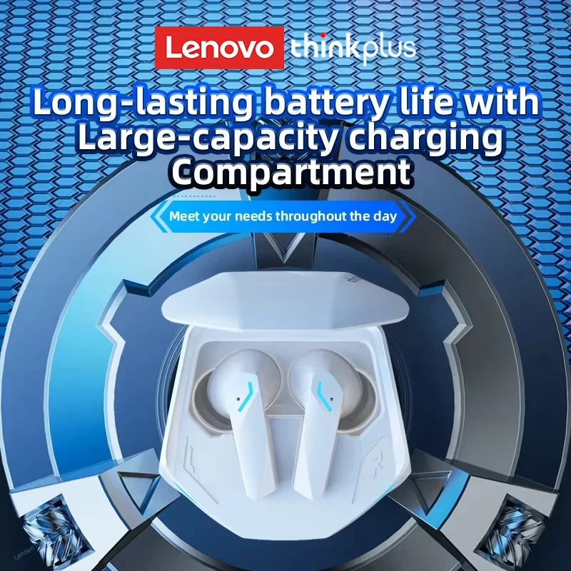 Choice Lenovo GM2 Pro Earphone Bluetooth 5.3 Headphones with Mic 9D Stereo Pro 6 Earbuds Dual Modes Music Game Wireless Headset