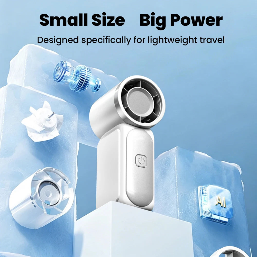 Portable Handheld Mini Fan 5 Speed Adjustment