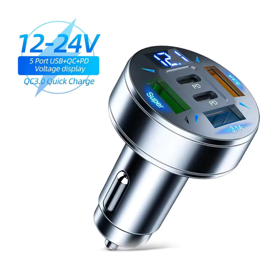 250W 5 Ports Car Charger