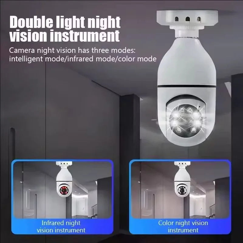 E27 WiFi Bulb Socket Security Camera