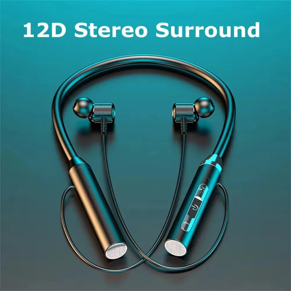 Wireless Neckband LED Earphones